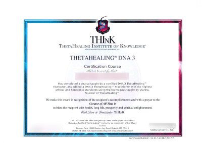 DNA3 certificato